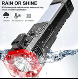Versatile High Power Led Flashlight Focus Light Power Bank and Window Hammer