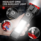 Versatile High Power Led Flashlight Focus Light Power Bank and Window Hammer