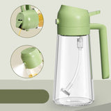 2-in-1 Oil Spray Bottle | Adjustable Mist & Dispenser | 470ml Leak-Proof Glass Container | For Cooking, BBQ, Baking & Air Fryer 380ml
