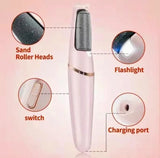 WEIMEI Electric Foot File – Rechargeable Callus Remover with Dual Speed & 2 Roller Heads